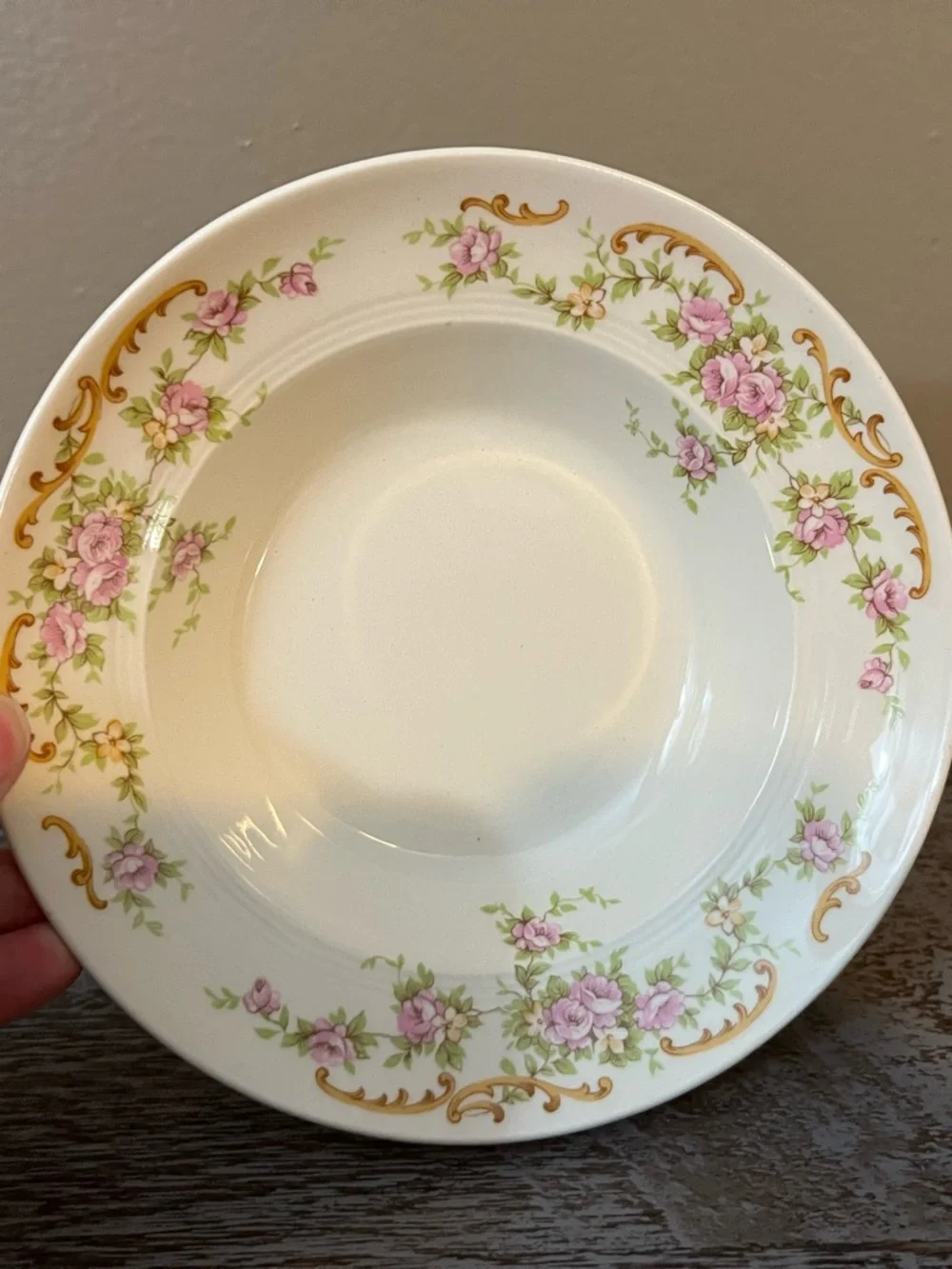 Set of 8 Vintage Salem China Co. Sandra Floral Round Bowl, 6 in
